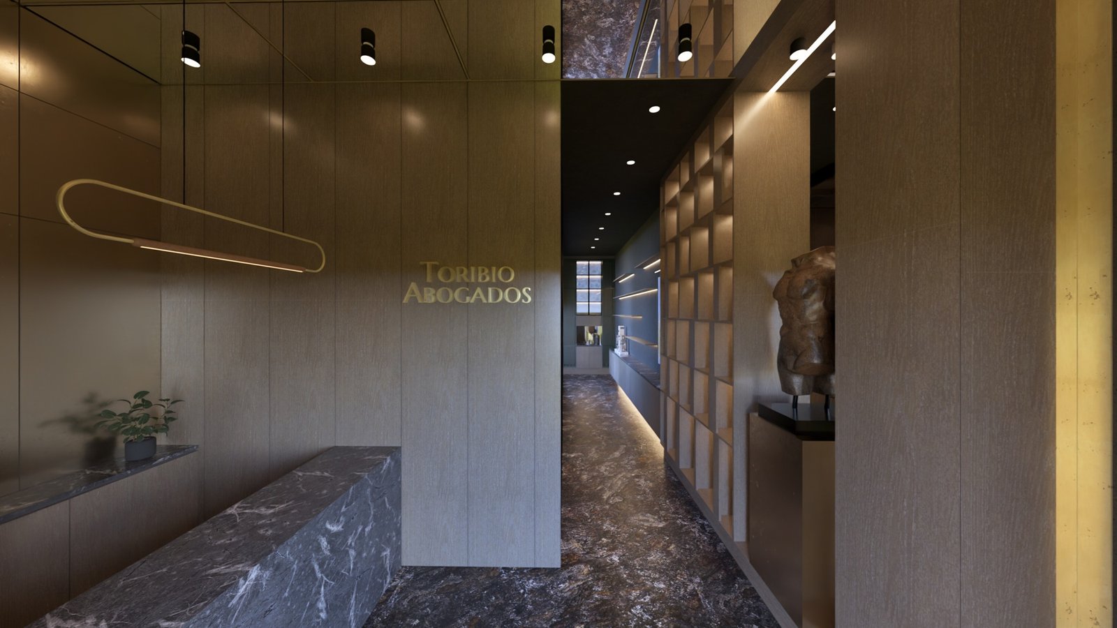 Recepción de la oficina de Toribio Abogados en Santa Fe